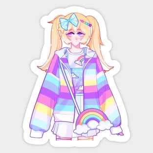 Skittles Girl Sticker